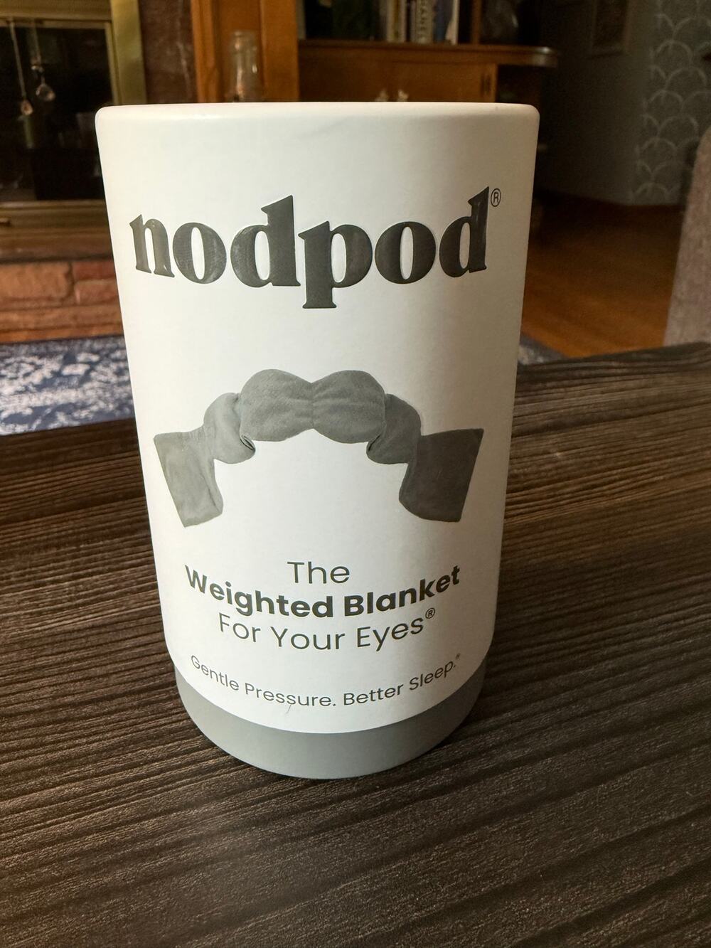 NEW Nodpod The Weighted Blanket For Your Eyes Gray Sleep Mask